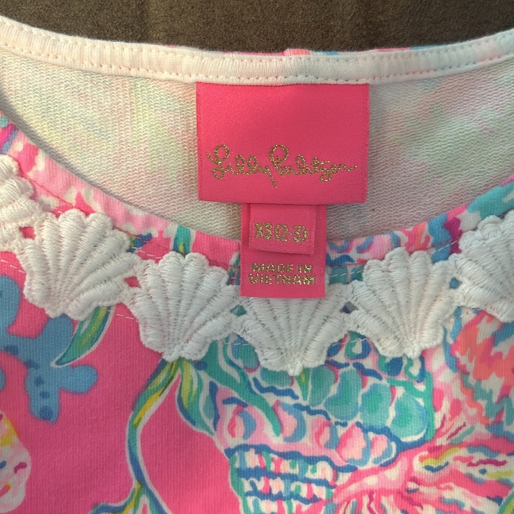 Girls Lilly Pulitzer seashell dress - Picture 2 of 4
